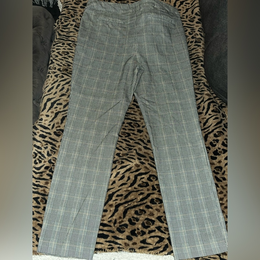 Plaid cropped pant